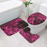 Humpback Whale Matariki New Zealand Bathroom Set NZ Maori Paikea Poutama Luxury Pink