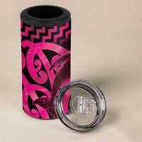 Humpback Whale Matariki New Zealand 4 in 1 Can Cooler Tumbler NZ Maori Paikea Poutama Luxury Pink LT14 - Polynesian Pride