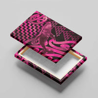 Humpback Whale Matariki New Zealand Canvas Wall Art NZ Maori Paikea Poutama Luxury Pink