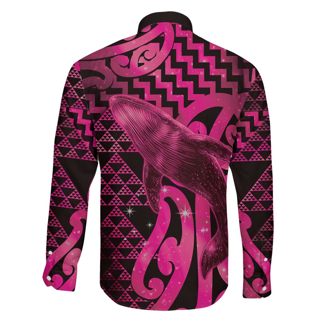 Humpback Whale Matariki New Zealand Family Matching Mermaid Dress and Hawaiian Shirt NZ Maori Paikea Poutama Luxury Pink LT14 - Polynesian Pride