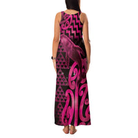 Humpback Whale Matariki New Zealand Family Matching Tank Maxi Dress and Hawaiian Shirt NZ Maori Paikea Poutama Luxury Pink LT14 - Polynesian Pride