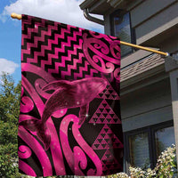 Humpback Whale Matariki New Zealand Garden Flag NZ Maori Paikea Poutama Luxury Pink