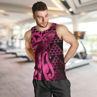 Humpback Whale Matariki New Zealand Men Tank Top NZ Maori Paikea Poutama Luxury Pink