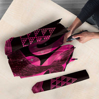Humpback Whale Matariki New Zealand Umbrella NZ Maori Paikea Poutama Luxury Pink