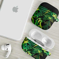 Humpback Whale Matariki New Zealand AirPods Case NZ Maori Paikea Poutama Luxury Green
