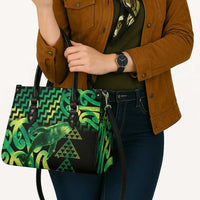 Humpback Whale Matariki New Zealand Leather Bag NZ Maori Paikea Poutama Luxury Green