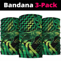 Humpback Whale Matariki New Zealand Neck Gaiter NZ Maori Paikea Poutama Luxury Green
