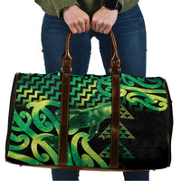 Humpback Whale Matariki New Zealand Travel Bag NZ Maori Paikea Poutama Luxury Green LT14 Green - Polynesian Pride