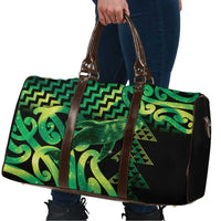 Humpback Whale Matariki New Zealand Travel Bag NZ Maori Paikea Poutama Luxury Green LT14 - Polynesian Pride