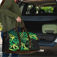 Humpback Whale Matariki New Zealand Travel Bag NZ Maori Paikea Poutama Luxury Green LT14 - Polynesian Pride