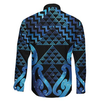 Taniko Motifs Matariki New Zealand Family Matching Summer Maxi Dress and Hawaiian Shirt NZ Niho Taniwha Poutama LT14 - Polynesian Pride