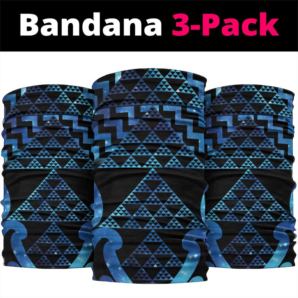 Taniko Motifs Matariki New Zealand Neck Gaiter NZ Niho Taniwha Poutama