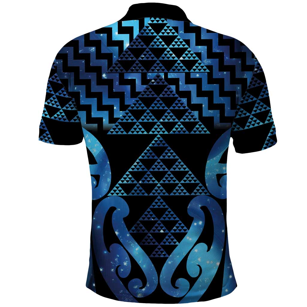 Taniko Motifs Matariki New Zealand Polo Shirt NZ Niho Taniwha Poutama