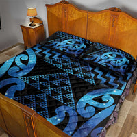 Taniko Motifs Matariki New Zealand Quilt Bed Set NZ Niho Taniwha Poutama