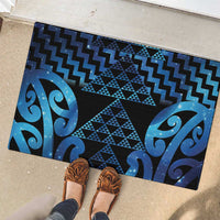 Taniko Motifs Matariki New Zealand Rubber Doormat NZ Niho Taniwha Poutama