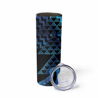 Taniko Motifs Matariki New Zealand Skinny Tumbler NZ Niho Taniwha Poutama LT14 - Polynesian Pride