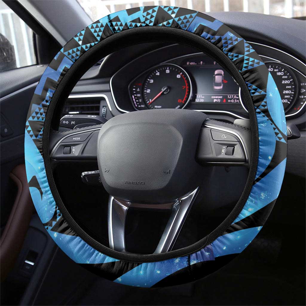 Taniko Motifs Matariki New Zealand Steering Wheel Cover NZ Niho Taniwha Poutama