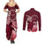 Cook Islands Mangaia Gospel Day Couples Matching Summer Maxi Dress and Long Sleeve Button Shirt Polynesian Art With Sea Turtle