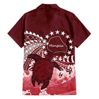 Cook Islands Mangaia Gospel Day Family Matching Off Shoulder Short Dress and Hawaiian Shirt Polynesian Art With Sea Turtle LT14 - Polynesian Pride