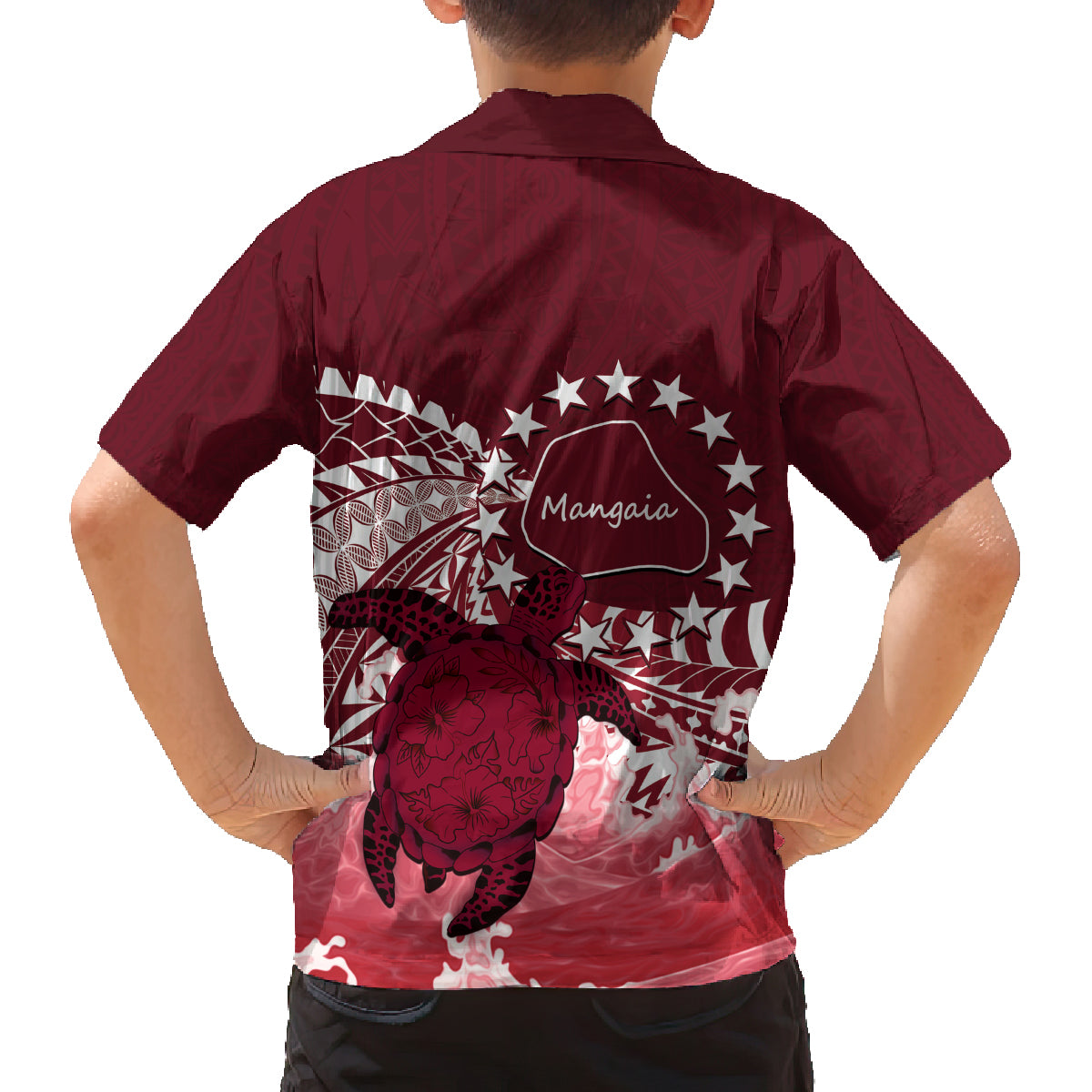 Cook Islands Mangaia Gospel Day Family Matching Summer Maxi Dress and Hawaiian Shirt Polynesian Art With Sea Turtle LT14 - Polynesian Pride
