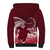 Cook Islands Mangaia Gospel Day Sherpa Hoodie Polynesian Art With Sea Turtle
