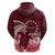 Cook Islands Mangaia Gospel Day Zip Hoodie Polynesian Art With Sea Turtle