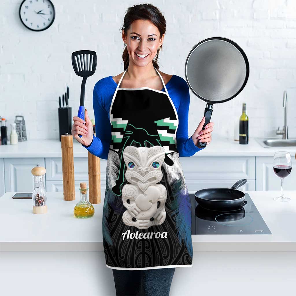 Aotearoa Korowai Motif Apron Hei Tiki Poutama Maori Pattern - Polynesian Pride