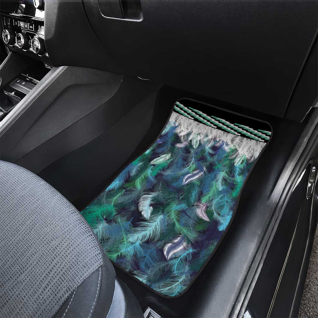 Aotearoa Korowai Motif Car Mats Hei Tiki Poutama Maori Pattern