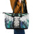 Aotearoa Korowai Motif Leather Tote Bag Hei Tiki Poutama Maori Pattern