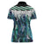 Aotearoa Korowai Motif Women Polo Shirt Hei Tiki Poutama Maori Pattern