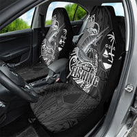 Guam Blue Marlin Fishing Car Seat Cover Guahan Fish Hook Tattoo Black Version