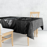 Guam Blue Marlin Fishing Tablecloth Guahan Fish Hook Tattoo Black Version
