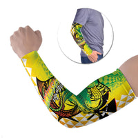 Hawaii Blue Marlin Fishing Arm Sleeves Hawaiian Kanaka Kakau Reggae