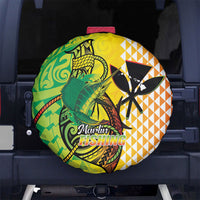 Hawaii Blue Marlin Fishing Spare Tire Cover Hawaiian Kanaka Kakau Reggae