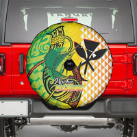 Hawaii Blue Marlin Fishing Spare Tire Cover Hawaiian Kanaka Kakau Reggae