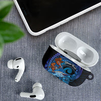 Personalised Blue Marlin Fishing New Zealand AirPods Case NZ Kiwi Cowboy Born To Fish LT14 - Polynesian Pride