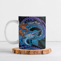 Personalised Blue Marlin Fishing New Zealand Ceramic Mug NZ Kiwi Cowboy Born To Fish