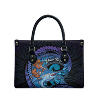 Personalised Blue Marlin Fishing New Zealand Leather Bag NZ Kiwi Cowboy Born To Fish