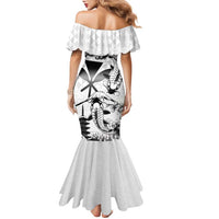 Japan And Hawaii Family Matching Mermaid Dress and Hawaiian Shirt Sakura Koi Fish Hawaiian Lei Kanaka LT14 - Polynesian Pride
