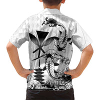 Japan And Hawaii Family Matching Puletasi and Hawaiian Shirt Sakura Koi Fish Hawaiian Lei Kanaka LT14 - Polynesian Pride