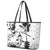 Japan And Hawaii Leather Tote Bag Sakura Koi Fish Hawaiian Lei Kanaka - Polynesian Pride