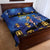Japan Obon Festival Quilt Bed Set Sakura Lanterns With Bon Dance - Polynesian Pride