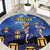 Japan Obon Festival Round Carpet Sakura Lanterns With Bon Dance - Polynesian Pride