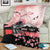 Personalised Japan Samurai Warrior Blanket Japanese Cherry Blossom Polynesian Pattern - Polynesian Pride