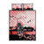 Personalised Japan Samurai Warrior Quilt Bed Set Japanese Cherry Blossom Polynesian Pattern - Polynesian Pride
