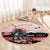 Personalised Japan Samurai Warrior Round Carpet Japanese Cherry Blossom Polynesian Pattern - Polynesian Pride