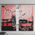 Personalised Japan Samurai Warrior Window Curtain Japanese Cherry Blossom Polynesian Pattern - Polynesian Pride