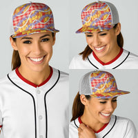 Hawaii Kahili Palaka Motifs Baseball Net Cap Hawaiian Honohono Pikake Lei