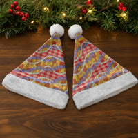 Hawaii Kahili Palaka Motifs Christmas Santa Hat Hawaiian Honohono Pikake Lei