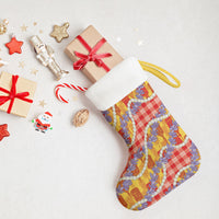 Hawaii Kahili Palaka Motifs Christmas Stocking Hawaiian Honohono Pikake Lei